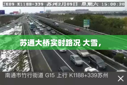 蘇通大橋?qū)崟r(shí)路況 大雪， 