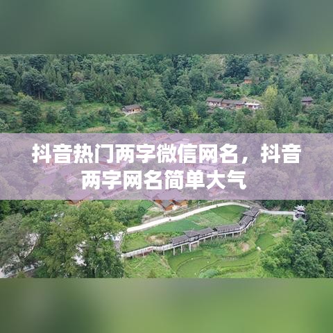 抖音熱門兩字微信網(wǎng)名，抖音兩字網(wǎng)名簡單大氣 