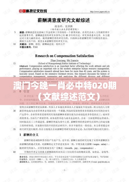 澳門今晚一肖必中特020期（文獻(xiàn)綜述范文）