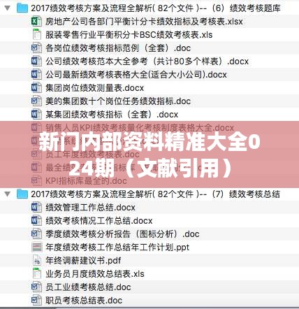 新門內(nèi)部資料精準(zhǔn)大全024期（文獻(xiàn)引用）