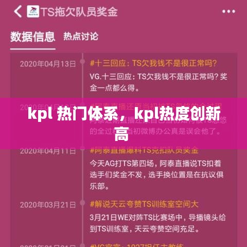 kpl 熱門體系，kpl熱度創(chuàng)新高 