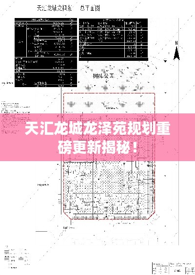 天匯龍城龍澤苑規(guī)劃重磅更新揭秘！