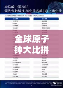 全球原子鐘大比拼，揭秘科技影響力榜單，引領(lǐng)時代潮流！