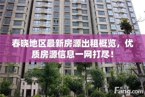 春曉地區(qū)最新房源出租概覽，優(yōu)質(zhì)房源信息一網(wǎng)打盡！