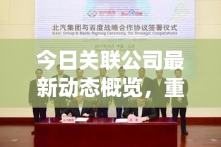 今日關(guān)聯(lián)公司最新動(dòng)態(tài)概覽，重磅消息一覽無(wú)余！