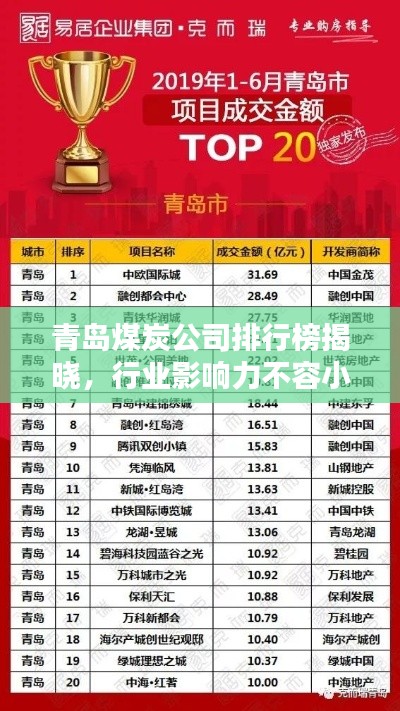 青島煤炭公司排行榜揭曉，行業(yè)影響力不容小覷！