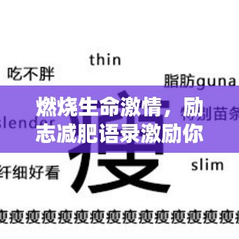 燃燒生命激情，勵志減肥語錄激勵你我前行！