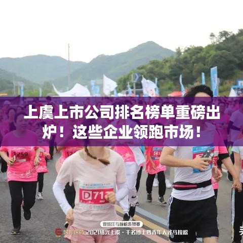 上虞上市公司排名榜單重磅出爐！這些企業(yè)領(lǐng)跑市場！