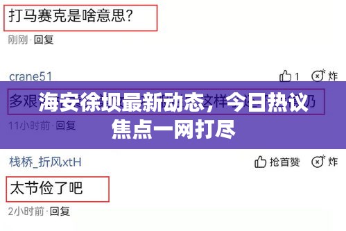 海安徐壩最新動(dòng)態(tài)，今日熱議焦點(diǎn)一網(wǎng)打盡